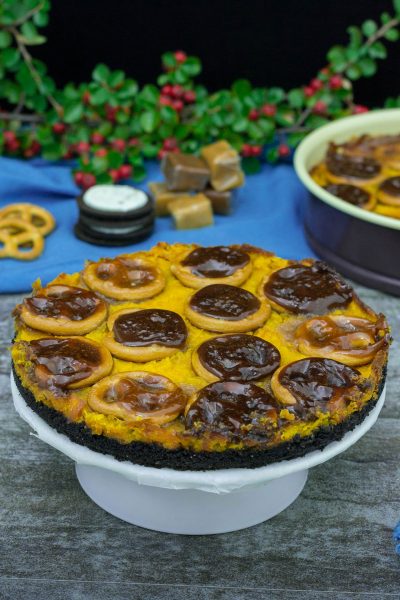 Caramel Oreo Pumpkin Tart