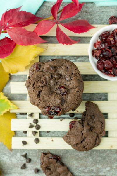 Chewy Cranberry Chocolate Cookies